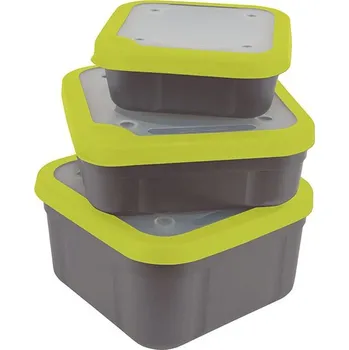 Pouzdro na rybářské vybavení Krabička na Návnadu Matrix Bait Boxes Grey/Lime Velikost 3,3pt
