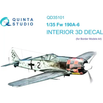 Plastikový model Quinta studio 1/35 FW 190A-6 3D-Print.&col.Interior (Border M.)