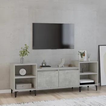 Televizní stolek vidaXL TV skříňka 160 x 35 x 55 cm kompozitní dřevo [821197] Barva: Betonová šedá