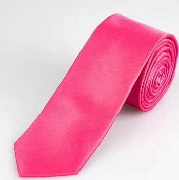 Kravata Kravata pánská AMJ úzká jednobarevná KI0036, ostře růžová