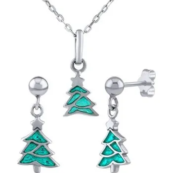 Souprava šperků Stříbrný set Swen s vánočním stromečkem ZT02519SG