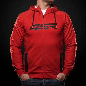 Pánská mikina Mikina 4SR Logo zip red Velikost: L