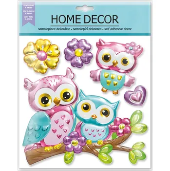Samolepící dekorace ARGUS Nálepka na zeď sovy 23320002
