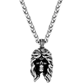 Náhrdelník B-TOP Vikingský náhrdelník z nerezové oceli s přívěskem Lebka