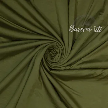 Bambusový úplet Oliva BIO (E) (Měkké a hebké bambusové úplety)