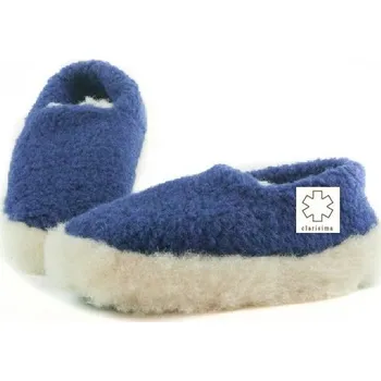 Dámské pantofle Bačkory z ovčí vlny tmavě modré, Barevné varianty Modrá, Velikosti 43-44 200-100-00065