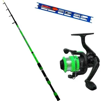Rybářský prut KAMASAKI - Dětský Set 2,4 m Zelená