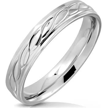 Prsten Šperky4U Ocelový prsten - velikost 49 - OPR0103-49