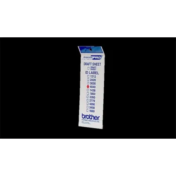 Razítko Brother ID-4040, štítek razítka s průhlednou krytkou, 12ks (40x40 mm) ID4040