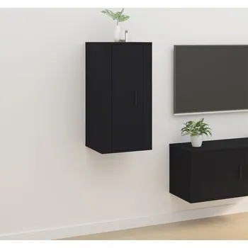 Obývací pokoj vidaXL Nástěnná TV skříňka 40x34,5x80 cm [816674] Barva: Černá