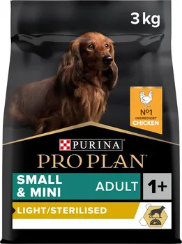 Krmivo pro psa Purina Pro Plan Dog Adult Small & Mini Light/Sterilised chicken 3 kg