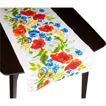 ubrus Bellatex Ubrus BĚHOUN vlčí máky - červená 50x140 cm