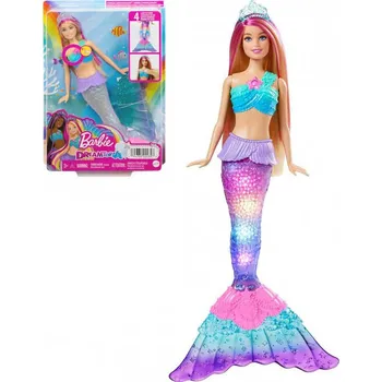 Hračka MATTEL BRB Panenka Barbie mořská panna blikající na baterie Světlo | 2750