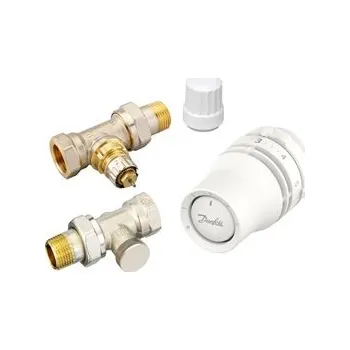 Hlavice pro radiátor Danfoss set RA-N přímý ventil 1/2' + Redia RA termostatická hlavice + RLV-S