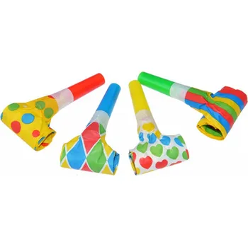 Party dekorace Kozák Svitavy s. r. o. Píšťalky velké, různé motivy, 4ks