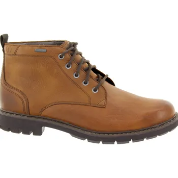 Pánské tenisky CLARKS Pánský kožený hnědý kotník 26174927-TAN-267 Velikost 45