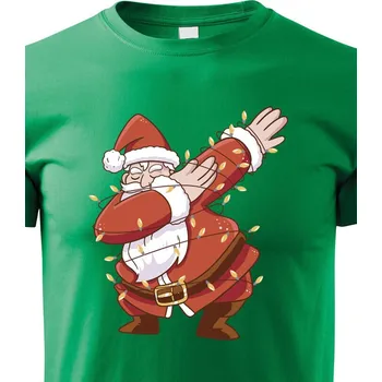 Chlapecké tričko Dětské tričko Santa a světélka, Barva Zelená, Velikost 110 cm/4 roky, Canvas Dětské tričko Bezvatriko.cz 2178