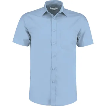 Pánská košile Kustom Kit Pánská popelínová košile KK141 Light Blue 41 (16)