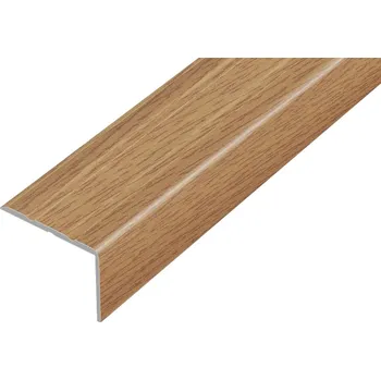 přechodová lišta ACARA AP5 schodová lišta samolepící, hliník + fólie dub Dartford, 20 mm, 0,9 m AAHAF B250320-SK/0,9