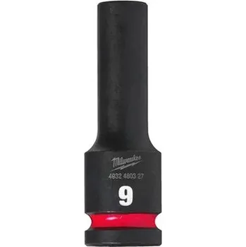 Gola hlavice MILWAUKEE Průmyslová hlavice Shockwave 1/2" HEX 9mm prodloužená 4932480327