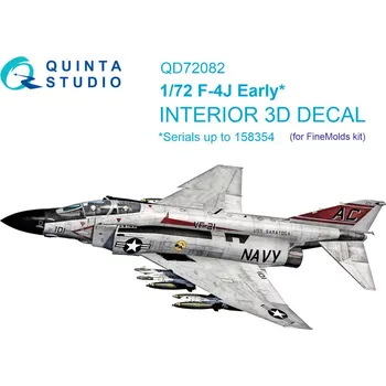 Plastikový model Quinta studio 1/72 F-4J Early 3D-Print.&col.Interior (FINEM)