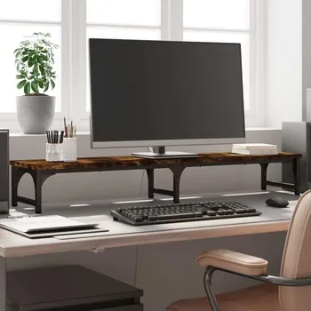 Držák monitoru vidaXL Stojan na monitor 105 x 23 x 15,5 cm kompozitní dřevo [834012] Barva: kouřový dub