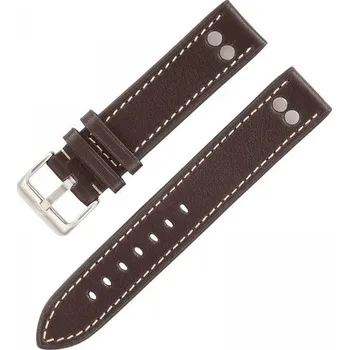 Řemínek na hodinky Řemínek Laco Pilot Strap Original - tmavě hnědý - 18 mm - XL - Prodloužená délka + 5 let záruka a dárek ZDARMA