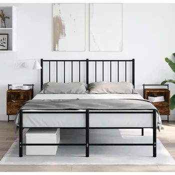 Noční stolek vidaXL Noční stolky nástěnné 2 ks 40x30x61 cm kompozitní dřevo [833436] Barva: kouřový dub