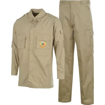 pánská souprava MILO košile kalhoty - BEIGE - XL (Milo set)