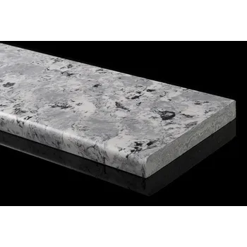 Parapet EXPOWIN Helopal Classic 50 mm bílo-šedo-černý mramor