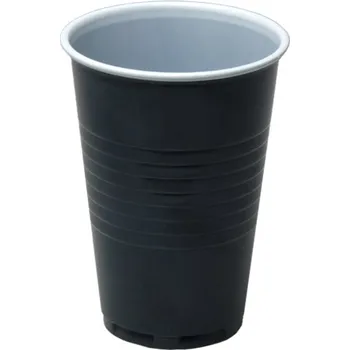 Jednorázové nádobí Kelímek automatový PS 180ml hnědo-bílý - EU logo - 3000 ks