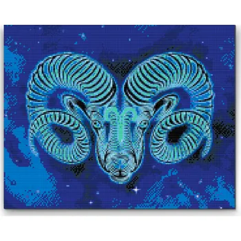 Diamantové malování Diamantové malování - Beran/Aries Velikost: 30x40cm, Rámování: Pouze srolované plátno, Diamanty: Kulaté