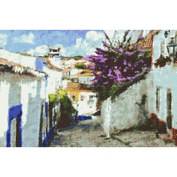 Diamantové malování Diamantové malování - Stará městská ulička Velikost: 40x60cm, Rámování: Pouze srolované plátno, Diamanty: Čtvercové