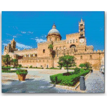 Diamantové malování Diamantové malování - Palermo, Itálie 2 Velikost: 30x40cm, Rámování: Pouze srolované plátno, Diamanty: Čtvercové