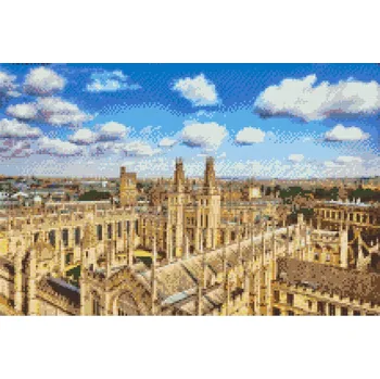 Diamantové malování Diamantové malování - Oxfordská univerzita 2 Velikost: 40x60cm, Rámování: Pouze srolované plátno, Diamanty: Kulaté
