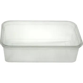 Jednorázové nádobí Vanička PP 700ml, 182x125x50mm W1/004 transparentní - 400 ks