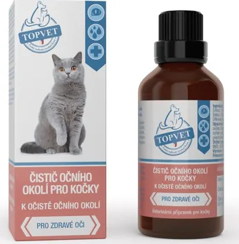 Kosmetika pro kočku GREEN IDEA Topvet čistič očního okolí pro kočky 50 ml
