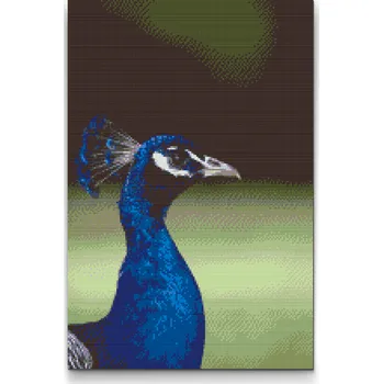 Diamantové malování Diamantové malování - Pávice Velikost: 40x60cm, Rámování: Pouze srolované plátno, Diamanty: Kulaté