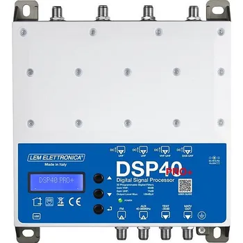 Příjem digitálního pozemního vysílání LEM ELETTRONICA LEM DSP40 PRO+ 4G/5G programovatelný DVB-T/T2 zesilovač