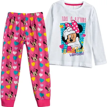 Dívčí pyžamo Dívčí pyžamo DISNEY MINNIE PICTURE bílé Velikost: 128