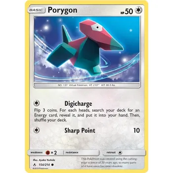 Sběratelská karetní hra Porygon 154/214 - Unbroken Bonds Typ karty: Non-Holo