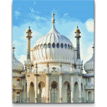 Diamantové malování Diamantové malování - Královský pavilon, Brighton - Anglie Velikost: 30x40cm, Rámování: Pouze srolované plátno, Diamanty: Čtvercové
