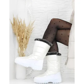 Dámská zimní obuv Minke Bílé sněhule N1613WH Velikost: 38