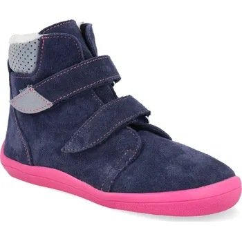 Dívčí zimní obuv Barefoot dětské zimní boty Beda - Elisha s pevným opatkem Velikost: 30