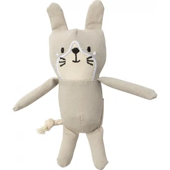 Hračka pro kočku FuzzYard Life Cat plyšová hračka kočka krémová s šantou kočičí