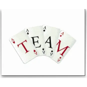 Diamantové malování Diamantové malování - Karetní tým Velikost: 30x40cm, Rámování: Pouze srolované plátno, Diamanty: Čtvercové