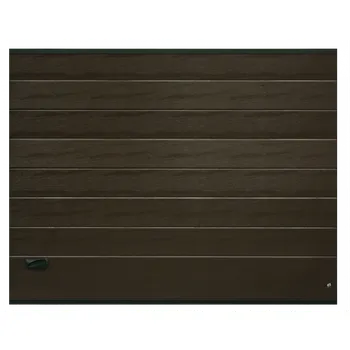 Garážová vrata Sekční garážová vrata RYTERNA - 8017_Hnědá, Midrib (Sekční garážová vrata RYTERNA R40)