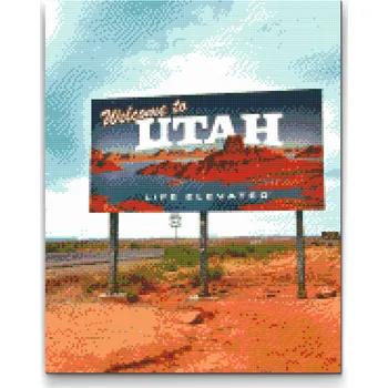 Diamantové malování Diamantové malování - Utah Velikost: 30x40cm, Rámování: Pouze srolované plátno, Diamanty: Kulaté