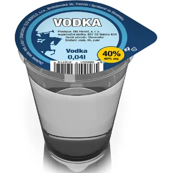Vodka Vodka Old Herold Panák 40% 0,04l (holá láhev)