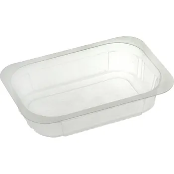Jednorázové nádobí Miska zatavovací PP 137x95x32mm 1-dílná / 250ml transparentní - 1500 ks